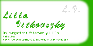 lilla vitkovszky business card